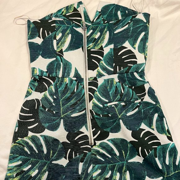 Topshop Palm Leave Tropical Romper Size 2 - Picture 5 of 5